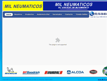 Tablet Screenshot of milneumaticos.com.mx